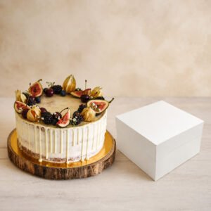 10 Inch White  Cake Box with Lid - pack of 10