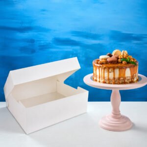 16" X 12" Rectangle Cake Box and Board Combo (Single)