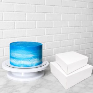 18″ x 14″ Rectangle Cake Box and Board Combo (Single)